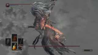 DARK SOULS III Nameless King vs Quality/Luck Build