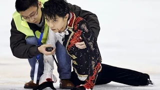 Hanyu scary crash Yan Han