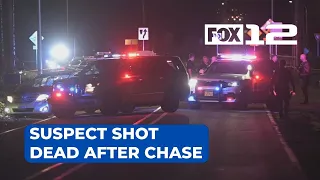 Update: Shooting suspect shot, killed by Clackamas Co. deputy after car chase