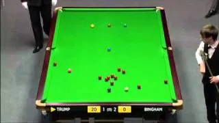 JUDD TRUMP vs STUART BINGHAM  UK MASTERS SNOOKER 2012  FRAME-4