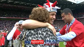 Cristiano Ronaldo celebrates Premier League title with his mum