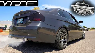 BMW 335I VRSF Exhaust Install + SOUND ( Before, After ) Race Catback Exhaust & Muffler Delete