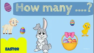 Easter Game for kids | How many... ? There are ... Easter things