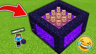 ΕΚΛΕΙΣΑ ΟΛΟΥΣ ΤΟΥΣ VILLAGER ΜΕΣΑ ΣΤΟ NETHER PORTAL ΣΤΟ MINECRAFT