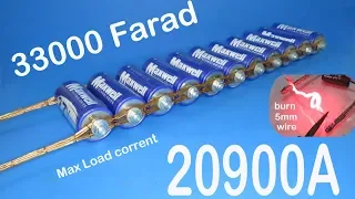 33000 Farad Super Capacitor Pack , 20900A , How strong​?