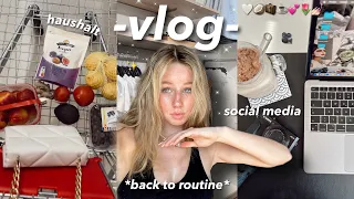 vlog / Routine bekommen, Social Media, Haushalt 🤍🎥 | jennybelly