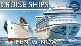 Cruise Ships in 1932 vs 2022