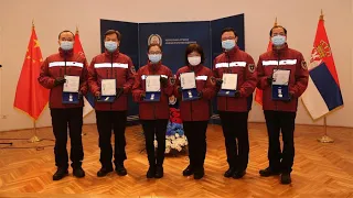 Serbia honors Chinese medics who helped fight COVID-19