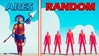 ARES TEAM vs RANDOM TEAM - Totally Accurate Battle Simulator | TABS