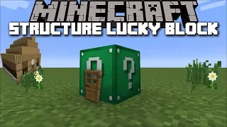Minecraft STRUCTURES LUCKY BLOCK MOD / INSTANT STRUCTURES SPAWNED BY LUCKY BLOCKS !! Minecraft