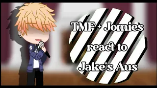 TMF + Jomies react to Jake's Aus | 2,413 subs special |  Remake| Warning: White Flash  | Read Desc.