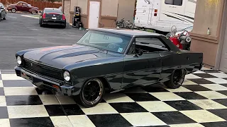 FOR SALE 1966 Turbo Charged LS Nova Restomod. CALL 9168567931 or VICTORYLAPCLASSICS.NET