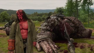 Hellboy 2019 Batalla con los tres gigantes || Escena Completa