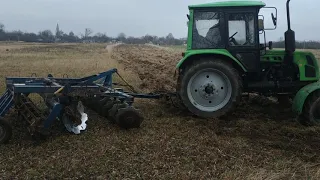 Дискование целины.