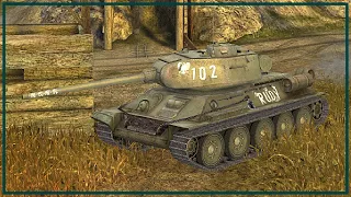 #WoTBlitz / T-34-85 Rudy / 3 frags / 4.2k dmg *SR