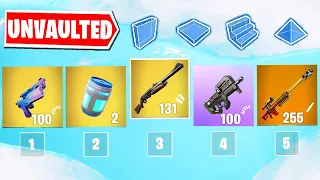 I Only Used Fortnite's NEW *UNVAULTED* Weapons