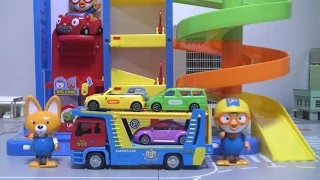 뽀로로 주차장 장난감 캐리어카 Pororo Parking Car Carrier Toys