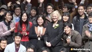 Nobel Laureate, Elizabeth Blackburn, in Seoul, Korea, 2012