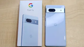 Pixel 7a Sea🌊Blue Colour Unboxing | New Google Pixel 7a Unboxing & First Impressions | Pixel India