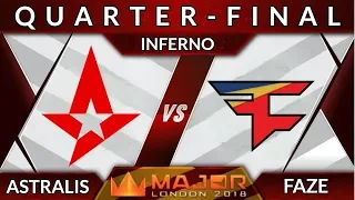 Astralis vs FaZe (Mirage Map1)   Highlights   FACEIT Major  London 2018 Quarterfinal