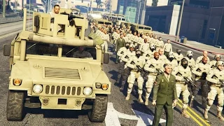 GTA 5 PLAY AS A COP MOD - MILITARY TAKEOVER!! MARTIAL LAW Army Police Patrol!! (GTA 5 Mods Gameplay)