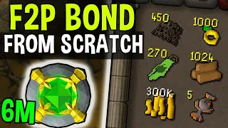 I Will Earn a Bond in F2P Starting From Nothing! [1/2] Free to Play Money Making Methods! [OSRS]