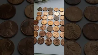 One cents collection.One cent coins bigОдин центовые монеты , коллекция