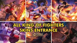 ALL KoF SKINS ENTRANCE | MOBILE LEGENDS 2024