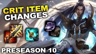 CRIT ITEM Changes for Preseason 2020 / Season 10