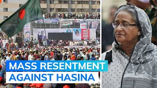 Huge Opposition Rally In Dhaka Demanding Hasina's Resignation