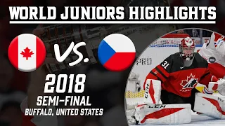 Canada vs. Czech Republic | 2018 WJC | Semi-Final highlights