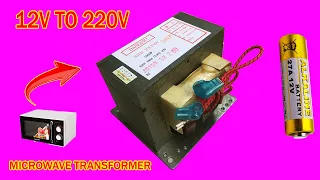 How to make a simple inverter 1700W, Microwave transformer, creative prodigy #149