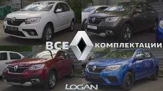 RENAULT LOGAN ВСЕ КОМПЛЕКТАЦИИ 2020 ОБЗОР