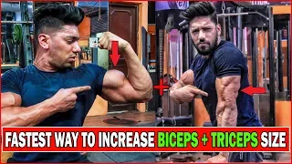 Complete BICEPS + TRICEPS Workout (home/gym) | Beginners Arms Exercise