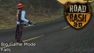 Road Rash 3D PS1 - Big Game Mode - Fails - [With Commentary]