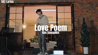 Love Poem (Cover) — SeungMin (Sub. Esp.) | [SONG By] EP.01