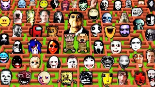 SURVIVAL in OBUNGA'S MAZE with 100 NEXTBOTS in MINECRAFT animation gameplay - coffin meme