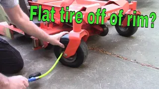 lawnmower tire came off of the rim? How to fix it!