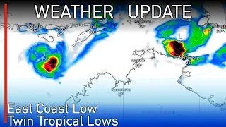 A Tropical Low Could Form in the Coral Sea and Another Near Western Australia Later Next Week