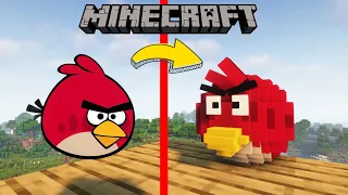 I remade angry birds in minecraft (part 1)