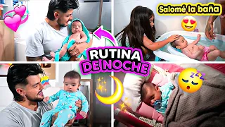 RUTINA DE NOCHE DE NUESTRA HIJA ISABELLA👶🏻🌝 Carlos & Adri