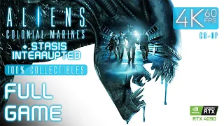 Aliens: Colonial Marines & Stasis Interrupted (PC) - Full Game 4K60 Co-op Walkthrough 100% - NC