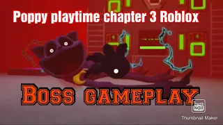 Poppy playtime chapter 3 Roblox - Boss fight gameplay - Roblox Indonesia