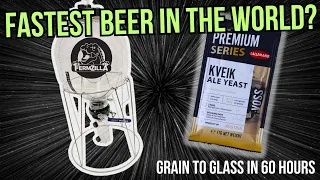 Fastest Beer in the World? FermZilla and Kveik | Grain to Glass 60 Hours!