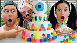 Giant Eyeball Jelly Cake Challenge Decoration  케이크 먹방 챌린지 Story by PelMen