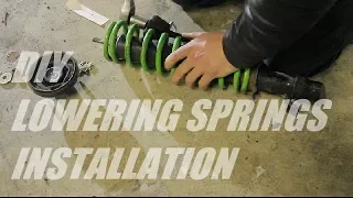 How to install lowering springs on original shocks