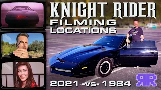 Can we find these KNIGHT RIDER Filming Locations? (in a self-driving car!)