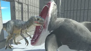 Indominus Rex Mod vs ALL UNITS in Castle ARBS Animal Revolt Battle Simulator