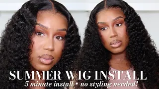 SUMMER WIG INSTALL: NO STYLING NEEDED! | MEGALOOK HAIR