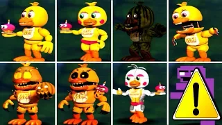 Five Nights at Freddy's 1 2 3 4 5 6 ALL CHICA ANIMATRONICS *FNAF 2018*